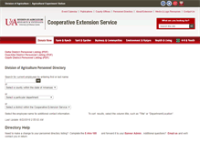 Tablet Screenshot of personnel.uaex.edu